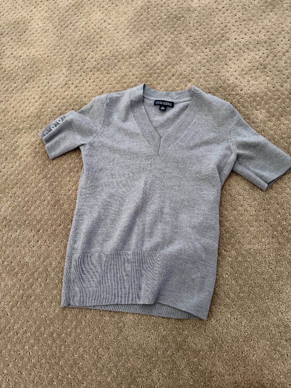 Banana Republic 100% Italian Merino Wool V Neck Sweater S Fits XS 0-2